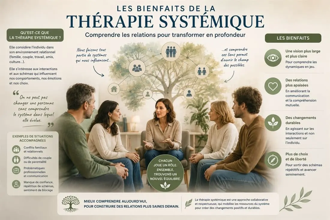 Illustration de l'article « Les bienfaits de la thérapie systémique »